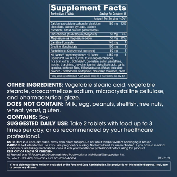 
                  
                    Mitochondria Ignite with NT Factor Supplement Facts and Label Information
                  
                