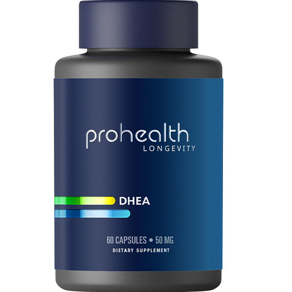 DHEA - 50 mg per serving, 60 capsules