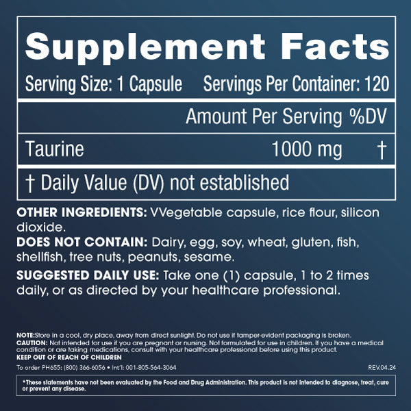 
                  
                    Pure Taurine Supplement Facts and Label Information
                  
                